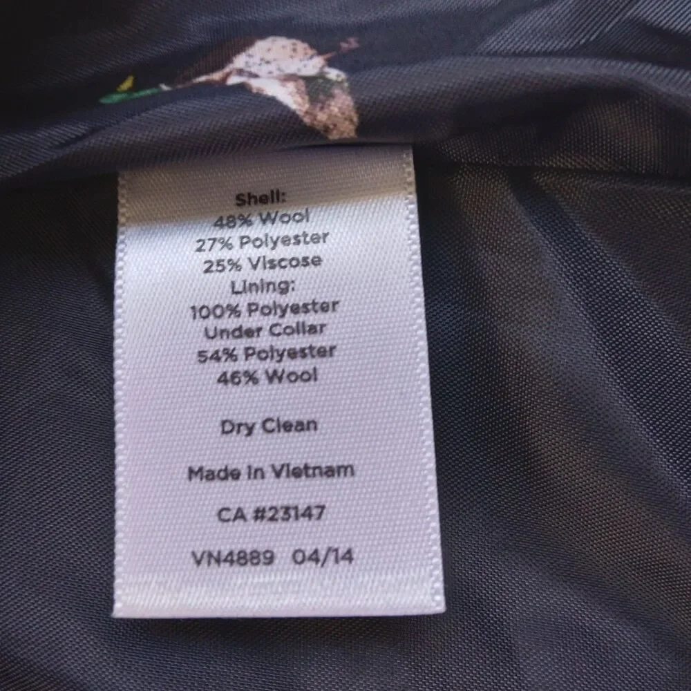 Talbots Blazer Jacket Rust Wool Blend Boho Preppy Women's Size 12P - Picture 8 of 13